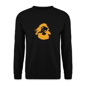 Mountainbiking Downhill Trail - Unisex Pullover - Schwarz - Vorne - Alina (178cm) & Michal (187cm)
