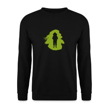 Beekeeping Bienen Nektar - Unisex Pullover - Schwarz - Vorne - Alina (178cm) & Michal (187cm)