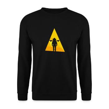 Imker Imker Wabe - Unisex Pullover - Schwarz - Vorne - Alina (178cm) & Michal (187cm)