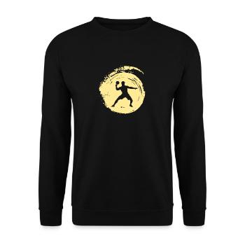 Tennis de table Tennis de table Raquette de tennis de table - Sweat-shirt Unisexe - noir - Devant - Alina (178cm) & Michal (187cm)