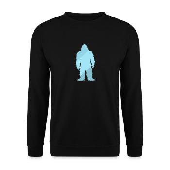 Lochness Big foot Yeti - Unisex Pullover - Schwarz - Vorne - Alina (178cm) & Michal (187cm)