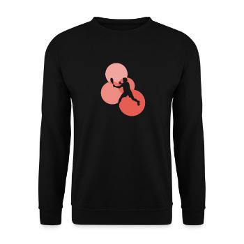 Squash Players Squash Squash - Unisex Sweatshirt - black - Front - Alina (178cm) & Michal (187cm)
