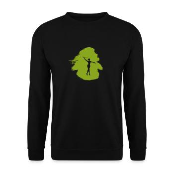 Gymnastics Stick Turning Stick Turning - Unisex Sweatshirt - black - Front - Alina (178cm) & Michal (187cm)