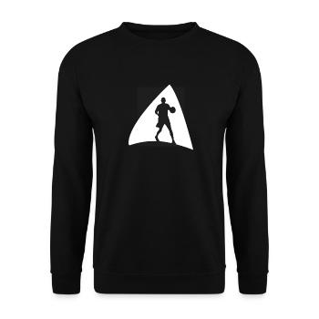 Joueur de basket-ball Basket-ball - Sweat-shirt Unisexe - noir - Devant - Alina (178cm) & Michal (187cm)