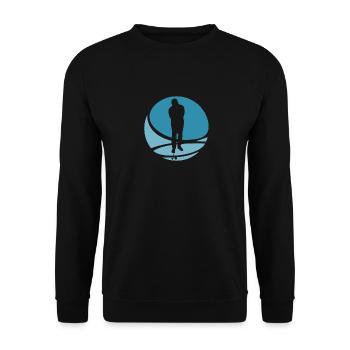 Golfer Golfball Golfspieler - Unisex Pullover - Schwarz - Vorne - Alina (178cm) & Michal (187cm)