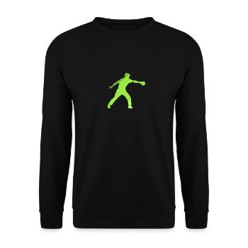 Table Tennis Player Table Tennis Racket Table - Unisex Sweatshirt - black - Front - Alina (178cm) & Michal (187cm)