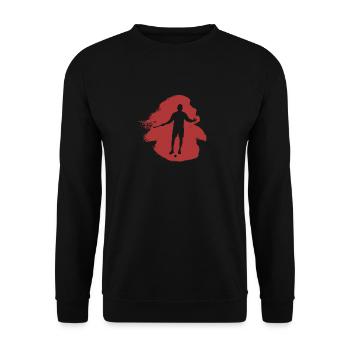Bâton de hockey sur gazon de hockey intérieur - Sweat-shirt Unisexe - noir - Devant - Alina (178cm) & Michal (187cm)