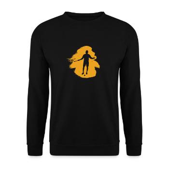 Indoor Hockey Field Hockey Stick Indoor Hockey - Unisex Sweatshirt - black - Front - Alina (178cm) & Michal (187cm)