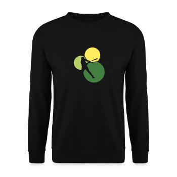 Lanceur Joueur de Softball Softball - Sweat-shirt Unisexe - noir - Devant - Alina (178cm) & Michal (187cm)