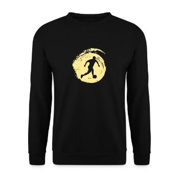 Beach Soccer Beach Beach Ball - Unisex Sweatshirt - black - Front - Alina (178cm) & Michal (187cm)