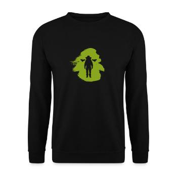 Beekeeping Imker Biene - Unisex Pullover - Schwarz - Vorne - Alina (178cm) & Michal (187cm)