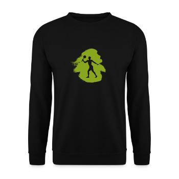 Ballon de plage Ballon de plage Tennis de plage - Sweat-shirt Unisexe - noir - Devant - Alina (178cm) & Michal (187cm)