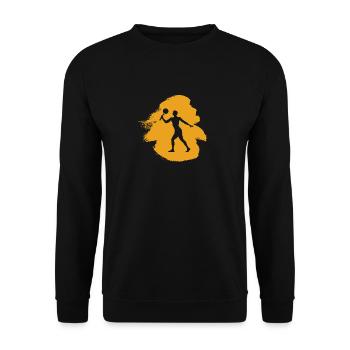 Ballon de plage Tennis de plage Tennis - Sweat-shirt Unisexe - noir - Devant - Alina (178cm) & Michal (187cm)
