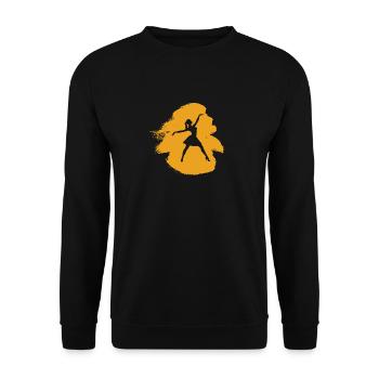 Ballerina Oper Ballett Tänzerin - Unisex Pullover - Schwarz - Vorne - Alina (178cm) & Michal (187cm)