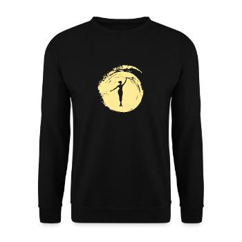 Stick Turning Baton Twirling Stick Turning Gymnastics - Unisex Sweatshirt - black - Front - Alina (178cm) & Michal (187cm)