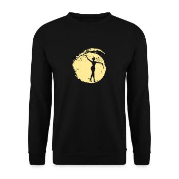 Gymnastics Gymnastics Gymnastics - Unisex Sweatshirt - black - Front - Alina (178cm) & Michal (187cm)