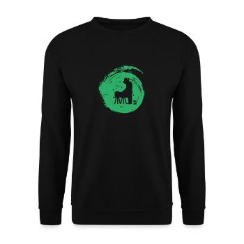 Beekeeping Bee Honeycomb - Unisex Sweatshirt - black - Front - Alina (178cm) & Michal (187cm)