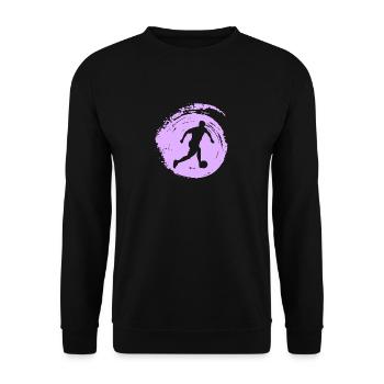 Beach Soccer Joueur de football Beach Soccer - Sweat-shirt Unisexe - noir - Devant - Alina (178cm) & Michal (187cm)