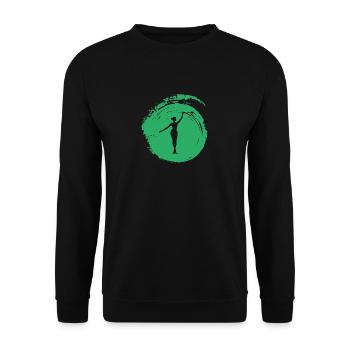 Bâton Twirling Rod Tournant Danse - Sweat-shirt Unisexe - noir - Devant - Alina (178cm) & Michal (187cm)
