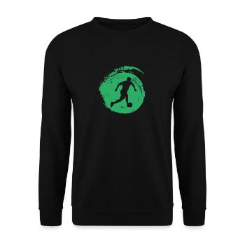 Strandfußball Strand Beach Soccer - Unisex Sweatshirt - black - Front - Alina (178cm) & Michal (187cm)