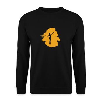 Gymnastics Twirling Twirling - Unisex Sweatshirt - black - Front - Alina (178cm) & Michal (187cm)