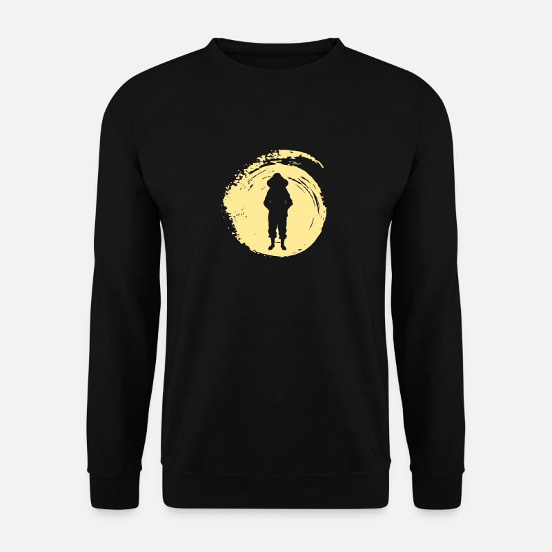 Beekeeping Wabe Biene - Unisex Pullover - Schwarz