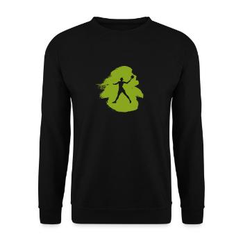 Beach Tennis Joueur de tennis Tennis - Sweat-shirt Unisexe - noir - Devant - Alina (178cm) & Michal (187cm)