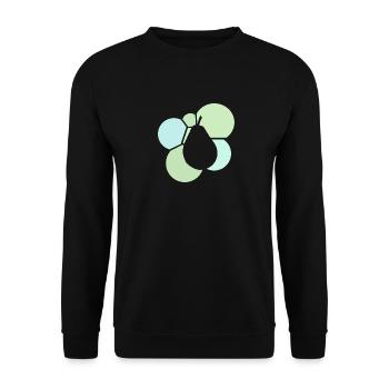 Végétalien Gourmand Végétalien - Sweat-shirt Unisexe - noir - Devant - Alina (178cm) & Michal (187cm)