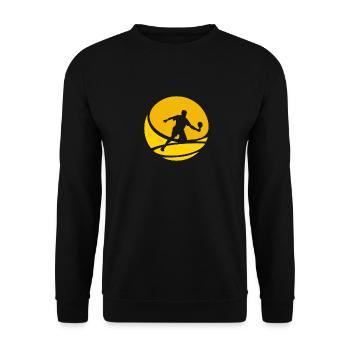Sports de balle Jeu de pickleball Jeu de pickleball - Sweat-shirt Unisexe - noir - Devant - Alina (178cm) & Michal (187cm)