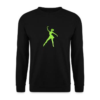 Ballett Tänzerin Ballerina Ballett - Unisex Pullover - Schwarz - Vorne - Alina (178cm) & Michal (187cm)