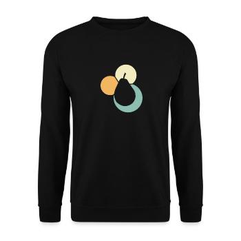 Frühstück Avocadotoast Vegan - Unisex Pullover - Schwarz - Vorne - Alina (178cm) & Michal (187cm)