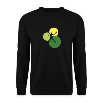 Tennis de plage Ballon de plage Tennis de plage - Sweat-shirt Unisexe - noir - Devant - Alina (178cm) & Michal (187cm)