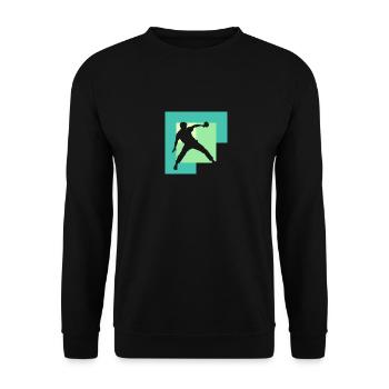 Table Tennis Table Tennis Table Tennis Ball - Unisex Sweatshirt - black - Front - Alina (178cm) & Michal (187cm)
