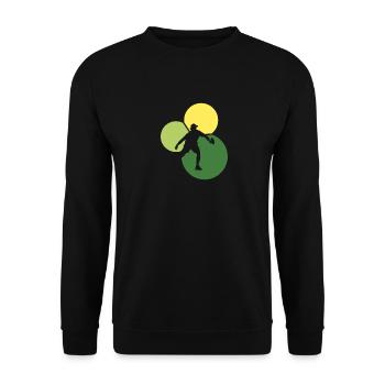 Pickleballschläger Pickleballspiel - Unisex Pullover - Schwarz - Vorne - Alina (178cm) & Michal (187cm)
