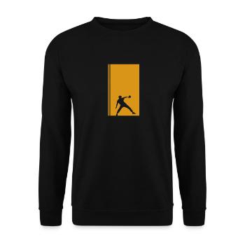 Tennis de table, balle de tennis de table, joueur de tennis de table - Sweat-shirt Unisexe - noir - Devant - Alina (178cm) & Michal (187cm)