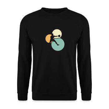 Squash Players Squash Players Squash Rackets - Unisex Sweatshirt - black - Front - Alina (178cm) & Michal (187cm)