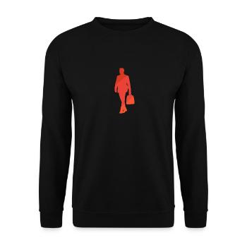 Banque Banquier Bourse - Sweat-shirt Unisexe - noir - Devant - Alina (178cm) & Michal (187cm)