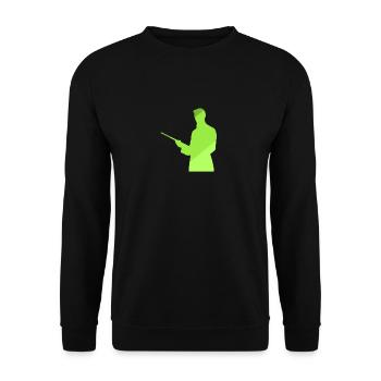 Joueur de billard Boule de billard Joueur de billard - Sweat-shirt Unisexe - noir - Devant - Alina (178cm) & Michal (187cm)