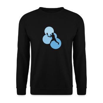 Squash Racket Squash Player Squash Player - Unisex Sweatshirt - black - Front - Alina (178cm) & Michal (187cm)