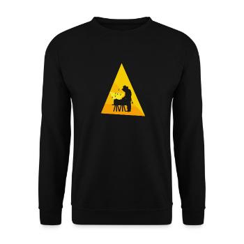 Imker Bienen Beekeeping - Unisex Pullover - Schwarz - Vorne - Alina (178cm) & Michal (187cm)