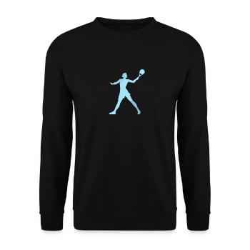 Beach tennis Beach tennis Beach tennis - Unisex Sweatshirt - black - Front - Alina (178cm) & Michal (187cm)