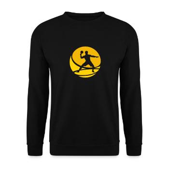 Tennis Balle de tennis de table Balle de tennis de table - Sweat-shirt Unisexe - noir - Devant - Alina (178cm) & Michal (187cm)