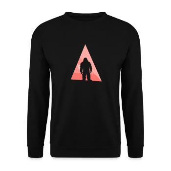 Bigfoot Big foot Lochness - Unisex Pullover - Schwarz - Vorne - Alina (178cm) & Michal (187cm)