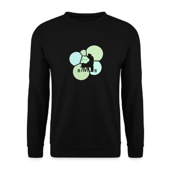 Bienen Bienen Nektar - Unisex Pullover - Schwarz - Vorne - Alina (178cm) & Michal (187cm)