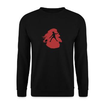 Badminton Badminton Raquette Drop - Sweat-shirt Unisexe - noir - Devant - Alina (178cm) & Michal (187cm)