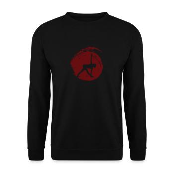 Mantra Meditation - Unisex Sweatshirt - black - Front - Alina (178cm) & Michal (187cm)