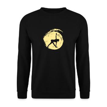 Vinyasa Mantra - Unisex Sweatshirt - black - Front - Alina (178cm) & Michal (187cm)