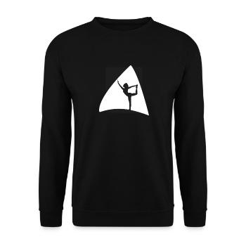 Yoga Méditation - Sweat-shirt Unisexe - noir - Devant - Alina (178cm) & Michal (187cm)