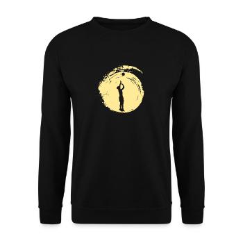 Volleyball Volleyball Beach Volleyball - Unisex Sweatshirt - black - Front - Alina (178cm) & Michal (187cm)