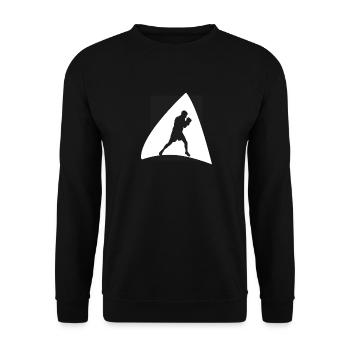 Boxing Match Boxing - Unisex Sweatshirt - black - Front - Alina (178cm) & Michal (187cm)